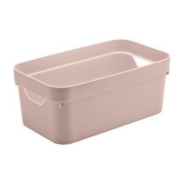 Imagem de Caixa Organizadora Cube G Multiuso Brinquedo Armario Ou, Rosa Duna