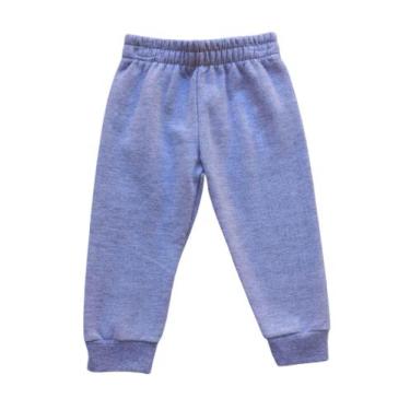 Imagem de Calça Infantil Masculina em Moletom Felpado Kyly, Mescla cinza, 2
