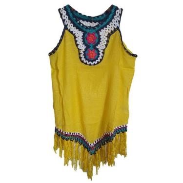 Imagem de BLUSA Saida de Praia Infantil Menina Blogueirinha Verão Croc - Show st