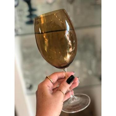 Imagem de Taça em cristal cor âmbar 580ml Bohemia Unidade