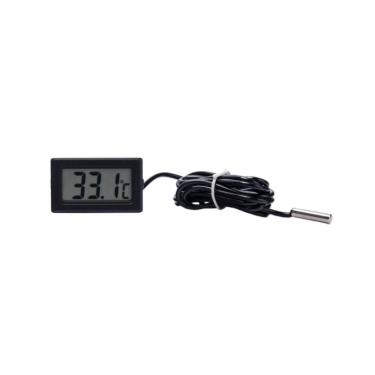 Imagem de Termômetro Digital Hulter -50+50 Sensor Ntc 1,5Mt Retangular - Preto