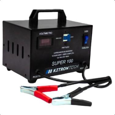 Imagem de Carregador De Bateria 12v Até 100 Amperes Inteligente Bivolt - Kitron 
