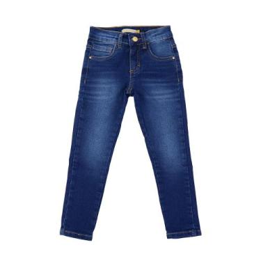 Imagem de Calça Jeans Infantil Feminina Carinhoso Skinny Azul - 100010, 02
