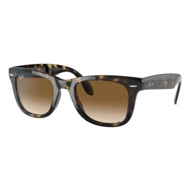 Imagem de Óculos De Sol Ray-ban Wayfarer Rb4105 Marrom Claro