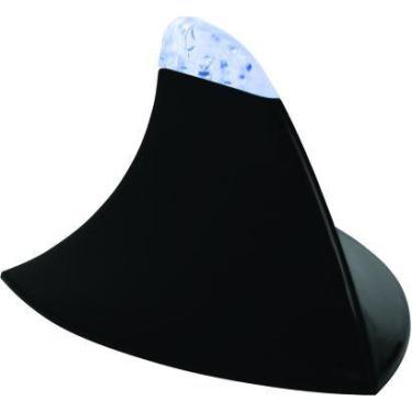 Imagem de Antena Shark Tubarao Decorativa Universal Preta Led Azul Para Carro - 