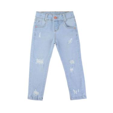Imagem de Calça Infantil Feminina Dipopini Jeans Skinny - CPF073, 03, Azul