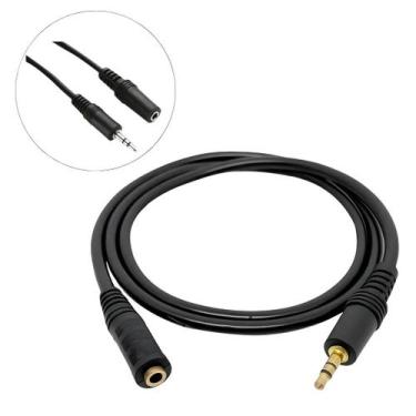 Imagem de Cabo Extensor Extensão Fone P2 Macho X Femea 1,5 Metros - MIXJAM