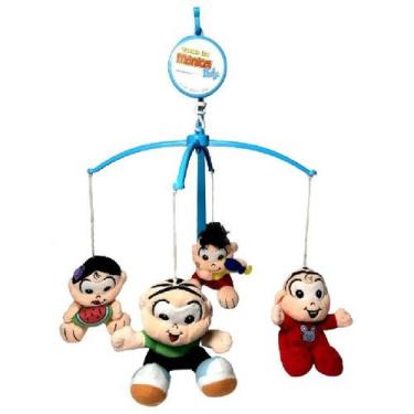 Imagem de Móbile Giratório Musical De Pelúcia Turma Da Mônica Baby Azul Menino P