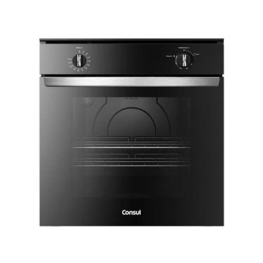 Imagem de Forno de Embutir a Gás Consul 78L Preto com Grill COA84CE