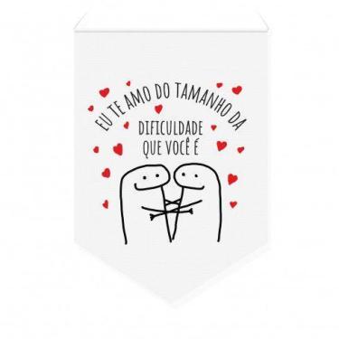 Imagem de Bandeirola DO TAMANHO DA DIFICULDADE 32x24cm - FABRICA GEEK