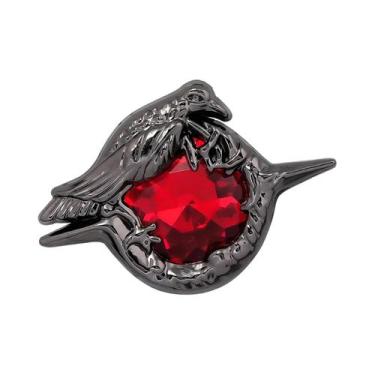 Imagem de Broche Black Crow Love Deepspace Sylus, Pingente De Colar De Rubi Para