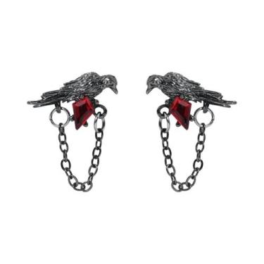 Imagem de Broche Black Crow Love Deepspace Sylus, Pingente De Colar De Rubi Para