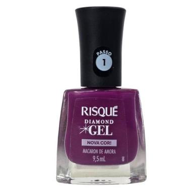 Imagem de Esmalte Macaron de Amora Diamond Gel Risque 9,5ml - Risqué