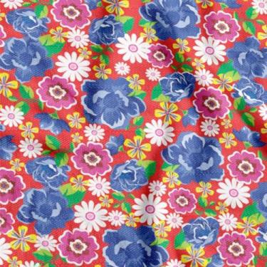 Imagem de TNT Estampado 1,40M 40G Chita Vermelho (7898921009300) - Supper