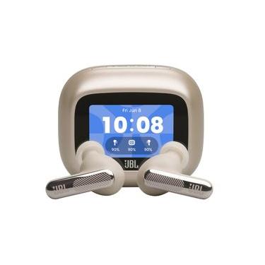 Imagem de Fone de Ouvido Intra-auricular JBL Live Beam 4 Creme com Proteção IP55, Smart Charging Case e Cancelamento de Ruído