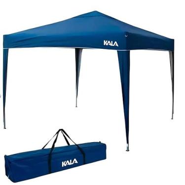 Imagem de Gazebo dobravel pes alum 3x3m az - kala