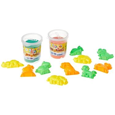 Imagem de Brinquedo Kit Areia Mágica Dinossauros 400g Art Kids