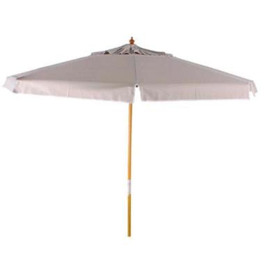 Imagem de Ombrellone 3 Metros (Diâmetro) Bagum Beje Armação Em Madeira 300806 Belfix