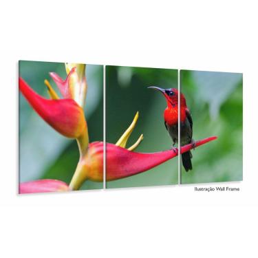 Imagem de Quadro Decorativo - Paisagem Pássaro - Animais - 120x60 3 pe