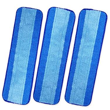Imagem de Almofadas de esfregão para Bona - Substituição reutilizável de microfibra para limpador de piso de madeira Bona (pacote com 3)