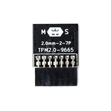 Imagem de Módulo de substituição TPM2.0 TPM Chip 14 pinos 2 * Módulo de segurança 7P para módulo de proteção de plataforma MSI B250M Win11