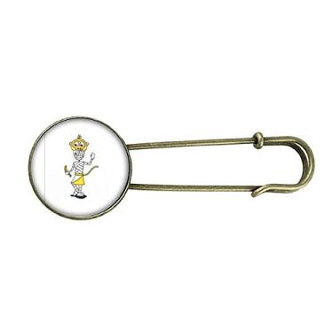 Imagem de Egito múmia chapéu de macaco Hórus retrô metal broche broche broche clipe jóias