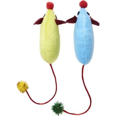 Imagem de Brinquedo Home Pet Kit com 2 Ratinhos - 9 cm