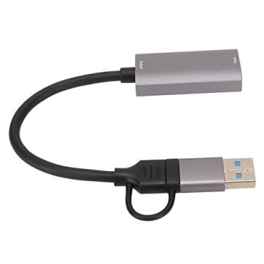 Imagem de Interface Multimídia HD para Placa de Captura USB Tipo C, Placa de Gravador de Vídeo Estável 4K Pequeno Plug and Play para Telefone