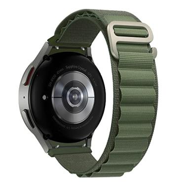 Imagem de Pulseira de Nylon Ridge Exclusiva com Presilha alpina marca 123smart compatível com Galaxy Watch 4 Watch 5 Watch 6 Watch 7 40mm 42mm 43mm 44mm 45mm 46mm 47mm