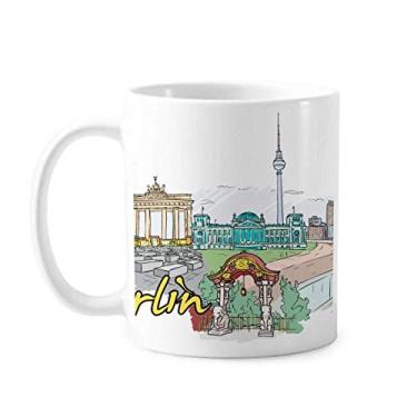 Imagem de Caneca de cerâmica para arquitetura de Berlim Alemanha Caneca de porcelana de café