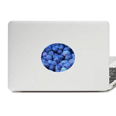 Imagem de Adesivo de notebook com imagem de frutas tropicais de mirtilo fresco com emblema de vinil para laptop