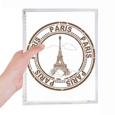 Imagem de Caderno Paris França Torre Eiffel Clássico Country City Caderno Folhas Soltas Diário de Papelaria Recarregável