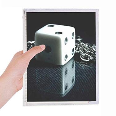 Imagem de Caderno de fotos para jogos com corrente de dados e folhas soltas, diário recarregável