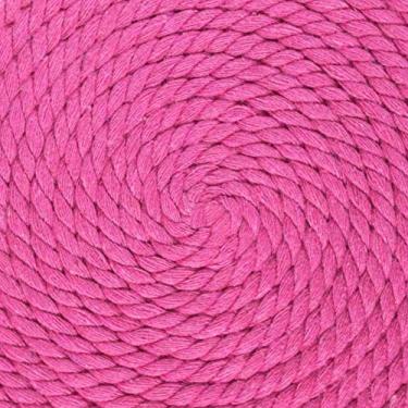 Imagem de Corda de algodão trançado natural West Coast Paracord – Corda artesanal – Corda tripla super macia e forte para esportes, decoração, artesanato, macramê, uso interno (1/4 polegada x 1,5 m, rosa vermelha)