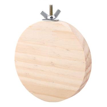 Imagem de cigemay Parquinho para hamster leve, base para hamster, madeira para papagaio hamster