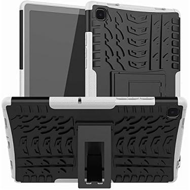 Imagem de Capa Capinha Anti Impacto Para Samsung Galaxy Tab A7 Lite com Tela de 8.4" polegadas Case Armadura Hybrid Reforçada Com Desenho De Pneu (Branco)