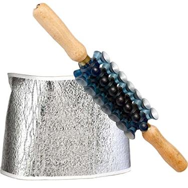 Imagem de KIT ROLO DE MASSAGEM MODELADORA COM VENTOSAS CINTA ISOLMANTA