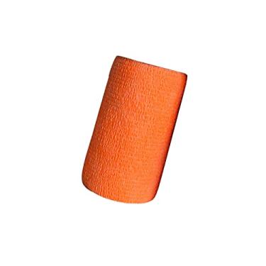 Imagem de harayaa Vet Wrap, envoltório autoaderente, fita elástica não tecida respirável para pernas de cavalo de 10 cm de largura, para animais de estimação, gatos, cães, ampla aplicação, amarela