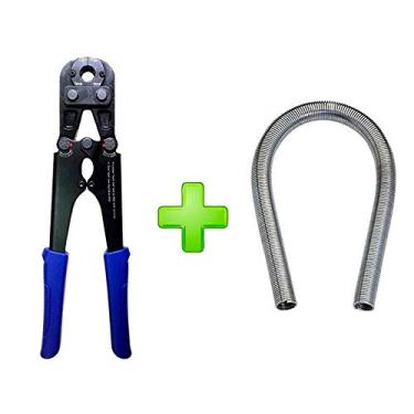 Imagem de Kit Alicate Pex 16 mm Tudogás + Mola Curva Tubos 16 mm