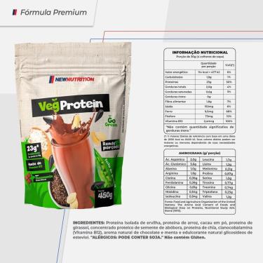 Imagem de VegProtein (Proteína Vegetal) - 450g - Newnutrition Sabor:Vitamina de Frutas-Unissex