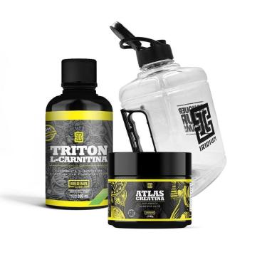 Imagem de Kit Triton L-Carnitina + Creatina Atlas + Galão 1,5L-Unissex