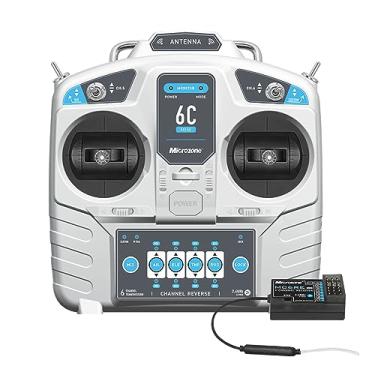 Imagem de SIMBAE 6Ch Controle Remoto MC6C 2.4GHz 6CH modo 1 de controle remoto transmissor e receptor MC6RE sistema de rádio para RC avião drone multirotor carro barco