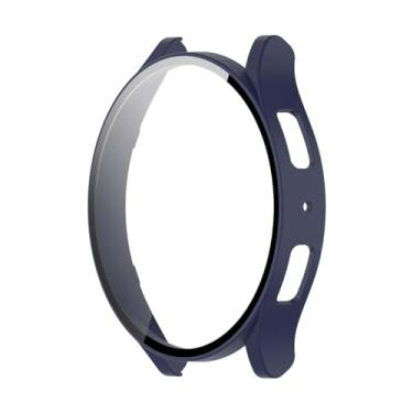 Imagem de Case Capa com Pelicula de Vidro 3D LTIMPORTS, compativel com Galaxy Watch 6 44mm Sm-R940 BT e Sm-R945 LTE (Azul)