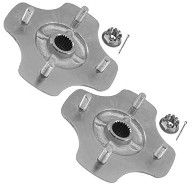 Imagem de Caltric Cubo de roda de 2 eixos traseiros com porca compatível com Honda Fourtrax 300 TRX300FW e TRX300 2x4 4x4 1988-1992 | Fourtrax 200 TRX200 e TRX200D 1990-1997 | TRX200SX 1997 986-1988