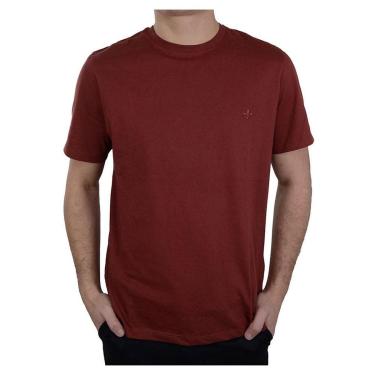 Imagem de Camiseta Masculina Dudalina MC Essentials Marrom - 415105595-Masculino