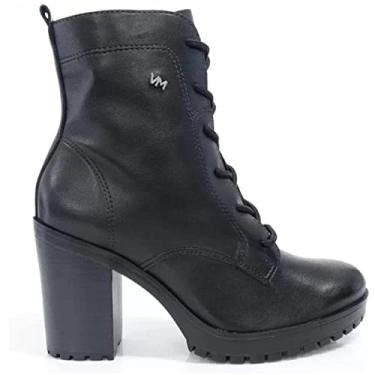 Imagem de Bota Coturno Feminino Casual Salto Alto Bloco Via Marte 23-1610