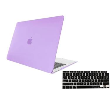 Imagem de Kit Capa Case Para Macbook Air 13.6 Polegadas A2681 / A3113 + Película de Teclado Com CHIP M2 M3 (Lilás Fosco)
