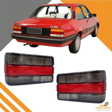 Imagem de Par Lanterna Traseira Chevette 1987 A 1993 Fume - JCV