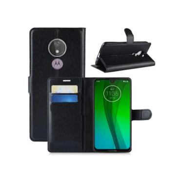 Imagem de Capa Capinha Carteira Motorola Moto G7/G7 Plus Case Couro Flip - Impér