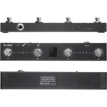 Imagem de Controlador de Pedal Midi M-Vave Sem Fio Chocolate Recarregável